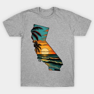 California State Beach Sunset T-Shirt